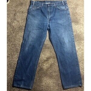 Vintage Levis Orange Tab Jeans Mens 34x28 (Tag 36x30) Blue 505 Made In USA 70's
